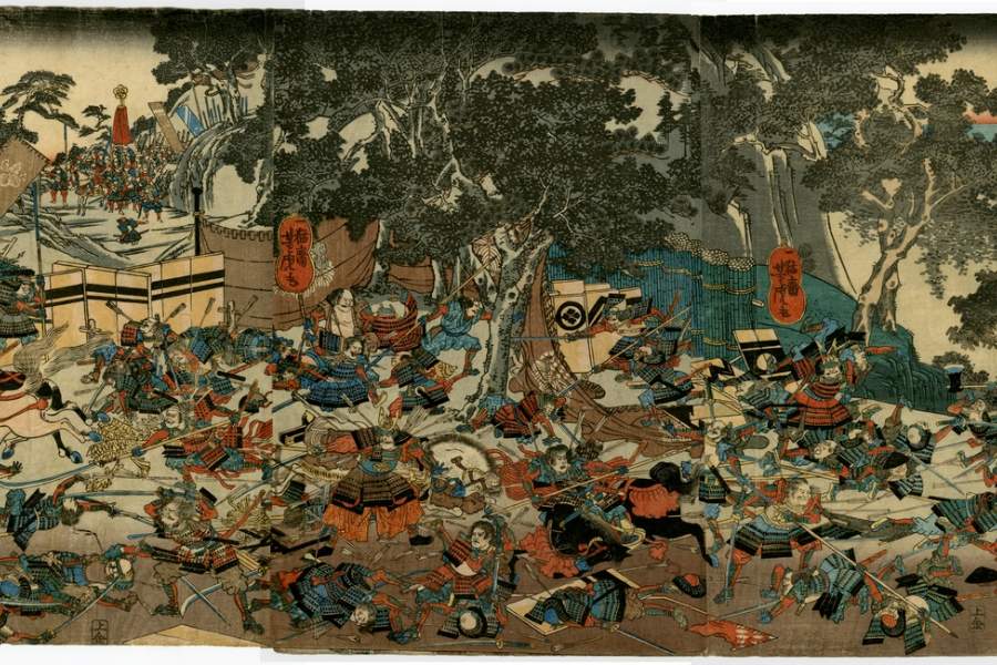 Onin War beginning of Sengoku Jidai in Japan before the Edo period