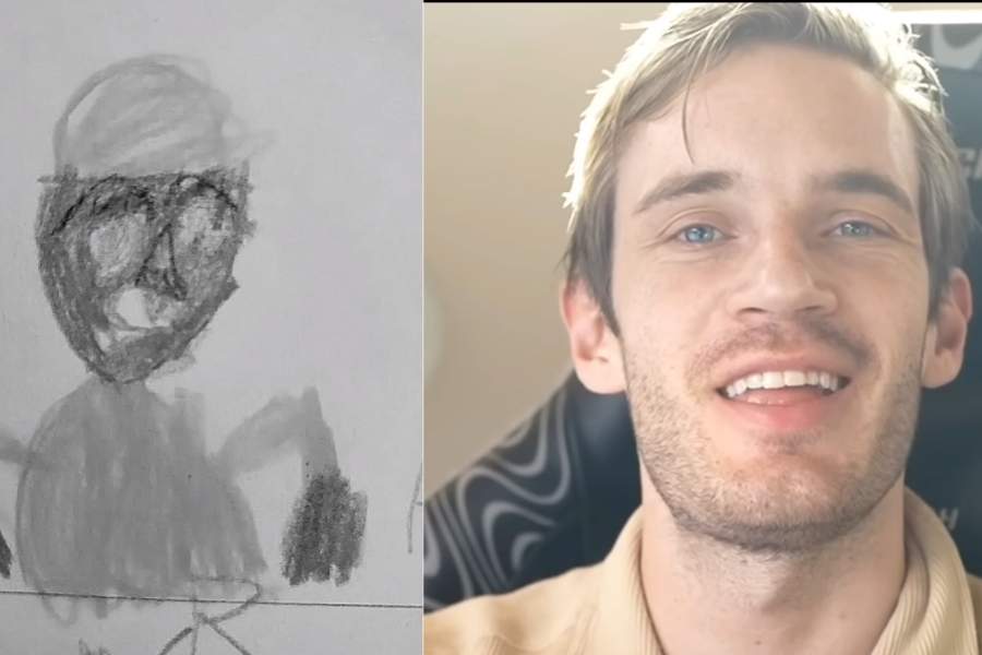 PewDiePie learn to draw