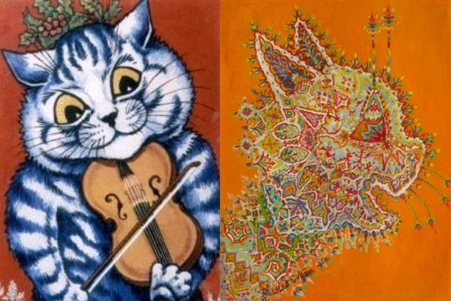 Louis Wain's cat paintings
