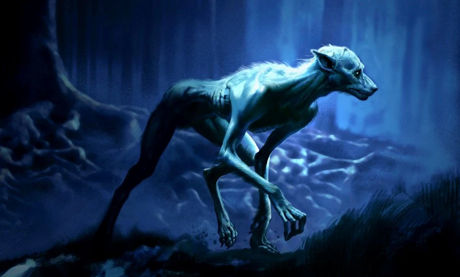 Warewolf, makhluk mitologi dunia berupa manusia serigala yang hanya muncul saat malam bulan purnama.