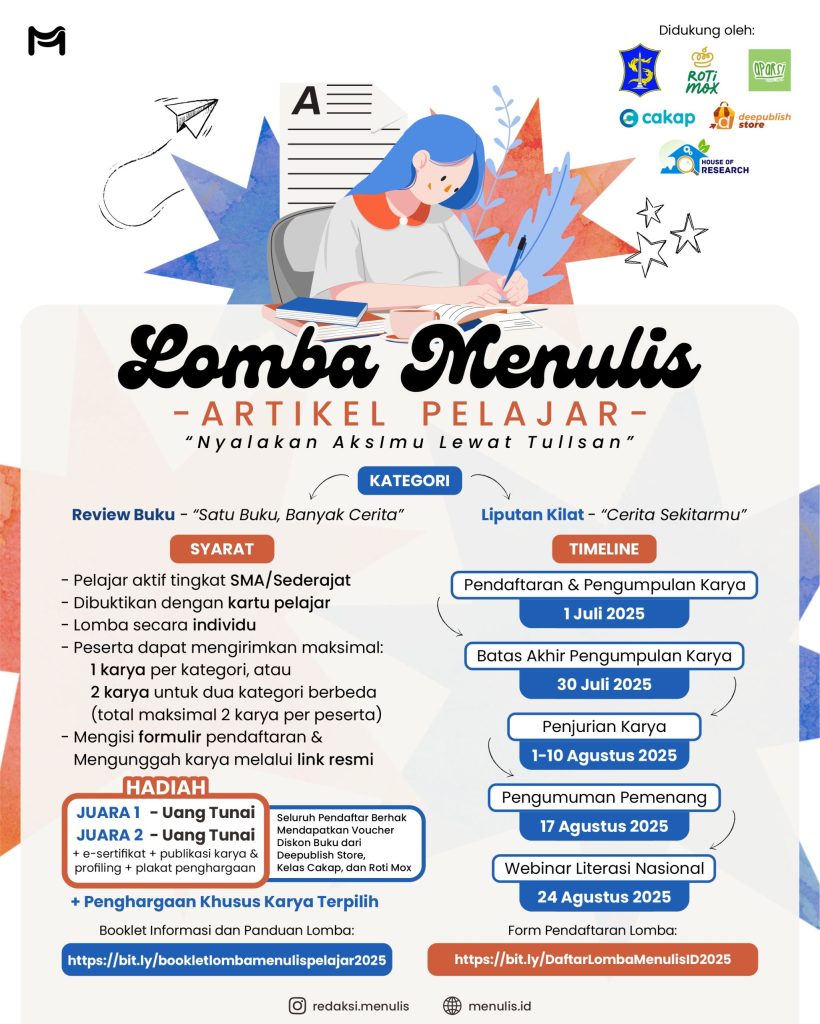 Poster Lomba Menulis Artikel Pelajar MenulisID