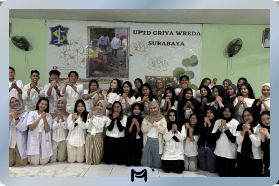 dokumentasi bersama di uptd griya wreda